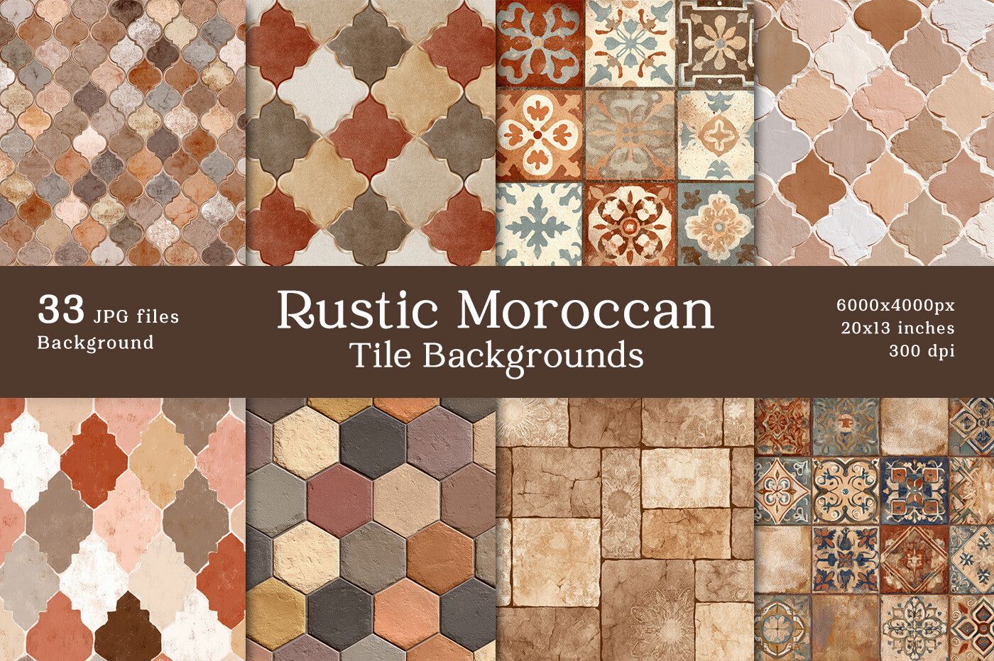 33 Rustic Moroccan Tile Backgrounds